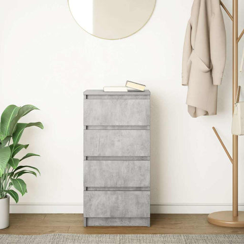 vidaXL Sideboard Concrete Grey 37.5x35x76 cm Engineered Wood