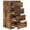 vidaXL Sideboard Smoked Oak 37.5x35x76 cm Engineered Wood