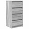 vidaXL Sideboard Grey Sonoma 37.5x35x76 cm Engineered Wood