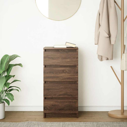 vidaXL Sideboard Brown Oak 37.5x35x76 cm Engineered Wood