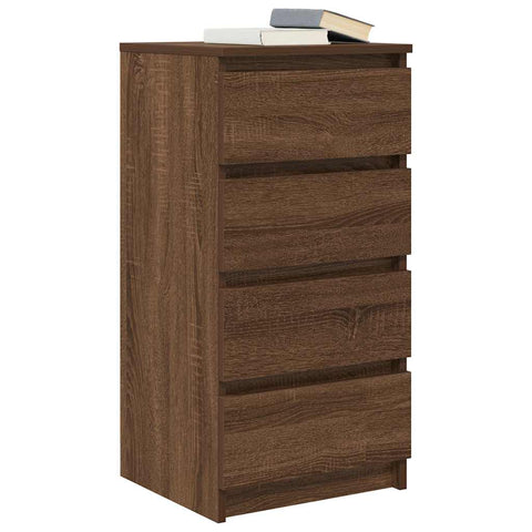 vidaXL Sideboard Brown Oak 37.5x35x76 cm Engineered Wood
