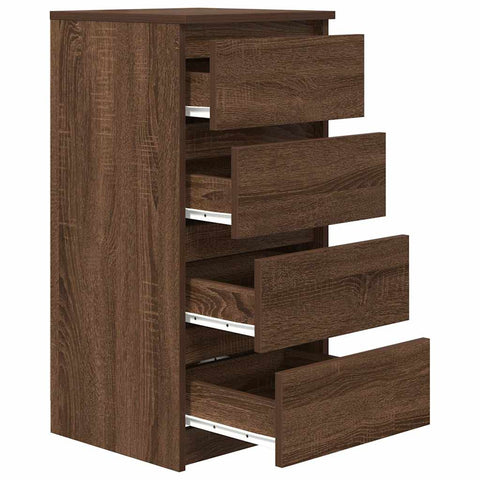 vidaXL Sideboard Brown Oak 37.5x35x76 cm Engineered Wood