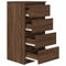 vidaXL Sideboard Brown Oak 37.5x35x76 cm Engineered Wood