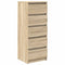 vidaXL Sideboard with Drawers Sonoma Oak 37.5x35x99 cm Engineered Wood