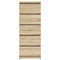vidaXL Sideboard with Drawers Sonoma Oak 37.5x35x99 cm Engineered Wood
