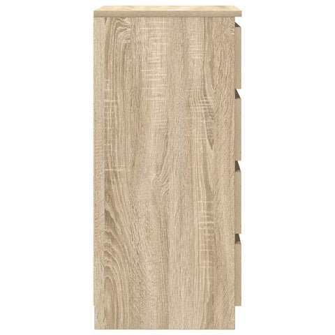 vidaXL Sideboard with Drawers Sonoma Oak 37.5x35x99 cm Engineered Wood