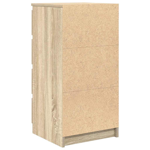 vidaXL Sideboard with Drawers Sonoma Oak 37.5x35x99 cm Engineered Wood
