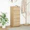 vidaXL Sideboard with Drawers Sonoma Oak 37.5x35x99 cm Engineered Wood
