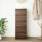 vidaXL Sideboard with Drawers Brown Oak 37.5x35x99 cm Engineered Wood