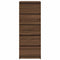 vidaXL Sideboard with Drawers Brown Oak 37.5x35x99 cm Engineered Wood