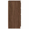 vidaXL Sideboard with Drawers Brown Oak 37.5x35x99 cm Engineered Wood
