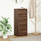 vidaXL Sideboard with Drawers Brown Oak 37.5x35x99 cm Engineered Wood