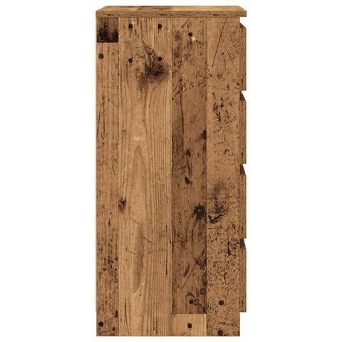 vidaXL Sideboard with Drawers Old Wood 37.5x35x99 cm Engineered Wood