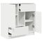vidaXL Sideboard with Drawers and Doors White 70.5x34x74.5 cm