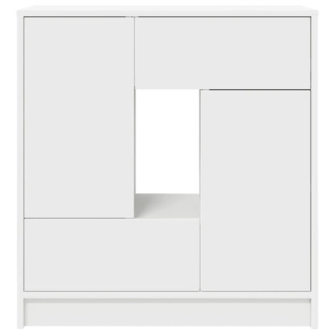 vidaXL Sideboard with Drawers and Doors White 70.5x34x74.5 cm