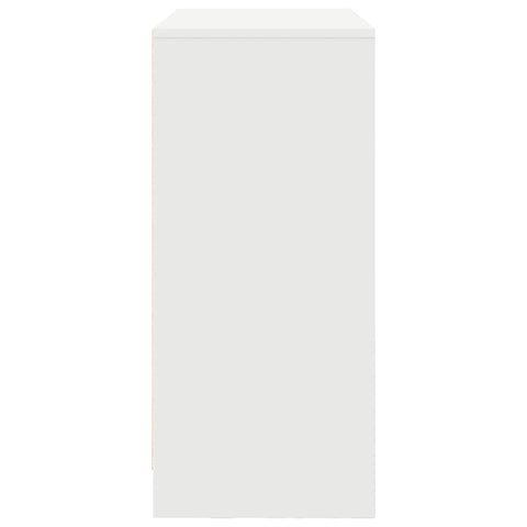 vidaXL Sideboard with Drawers and Doors White 70.5x34x74.5 cm