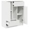 vidaXL Sideboard with Drawers and Doors White 73x31x90 cm