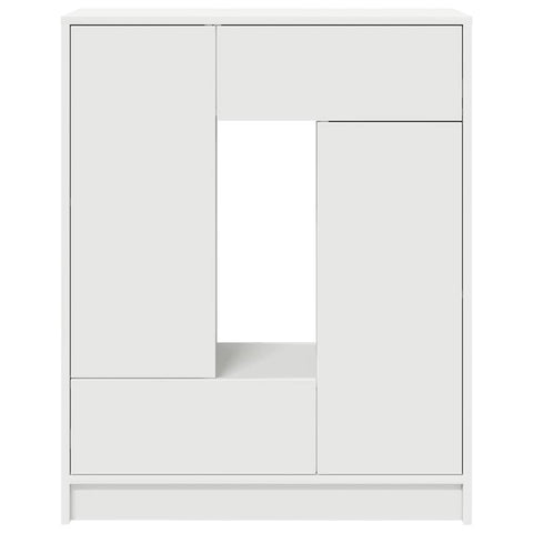 vidaXL Sideboard with Drawers and Doors White 73x31x90 cm