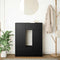 vidaXL Sideboard with Drawers and Doors Black Oak 73x31x90 cm
