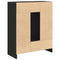 vidaXL Sideboard with Drawers and Doors Black Oak 73x31x90 cm