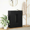 vidaXL Sideboard with Drawers and Doors Black Oak 73x31x90 cm