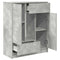 vidaXL Sideboard with Drawers and Doors Concrete Grey 73x31x90 cm