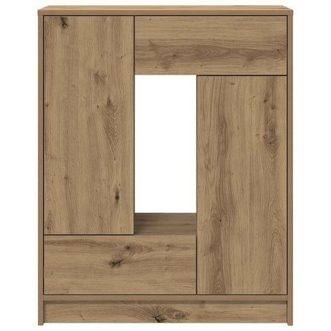 vidaXL Sideboard with Drawers and Doors Artisan Oak 73x31x90 cm