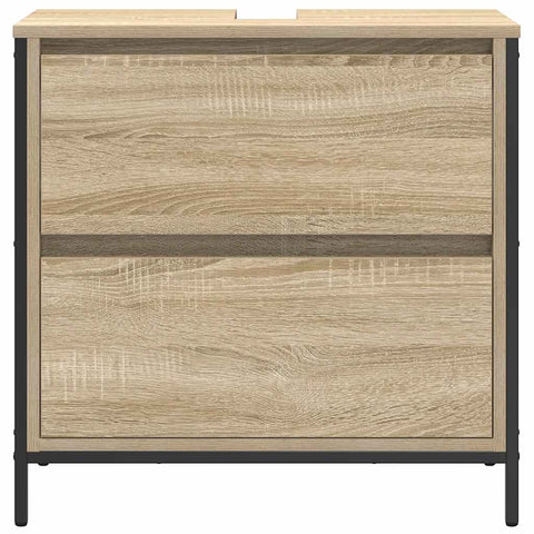 vidaXL Bathroom Basin Cabinet with Drawers Sonoma Oak 60x34.5x60 cm