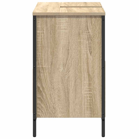 vidaXL Bathroom Basin Cabinet with Drawers Sonoma Oak 60x34.5x60 cm