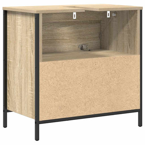 vidaXL Bathroom Basin Cabinet with Drawers Sonoma Oak 60x34.5x60 cm