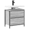 vidaXL Bathroom Basin Cabinet with Drawers Grey Sonoma 60x34.5x60 cm