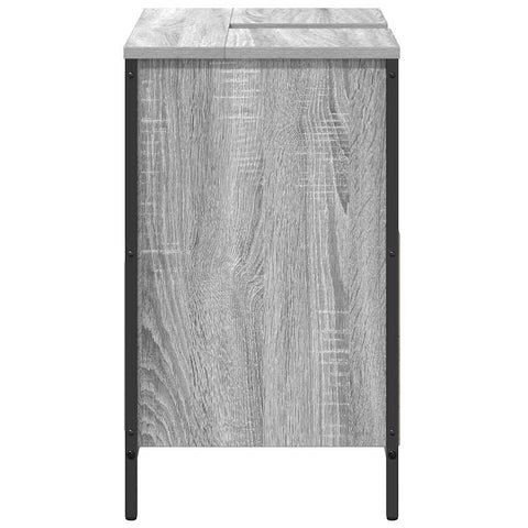 vidaXL Bathroom Basin Cabinet with Drawers Grey Sonoma 60x34.5x60 cm