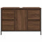 vidaXL Basin Cabinet with Drawers Brown Oak 90x34.5x60 cm