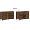 vidaXL Basin Cabinet with Drawers Brown Oak 90x34.5x60 cm
