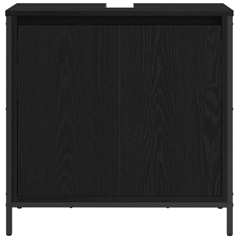 vidaXL Bathroom Basin Cabinet Black 60x34.5x60 cm