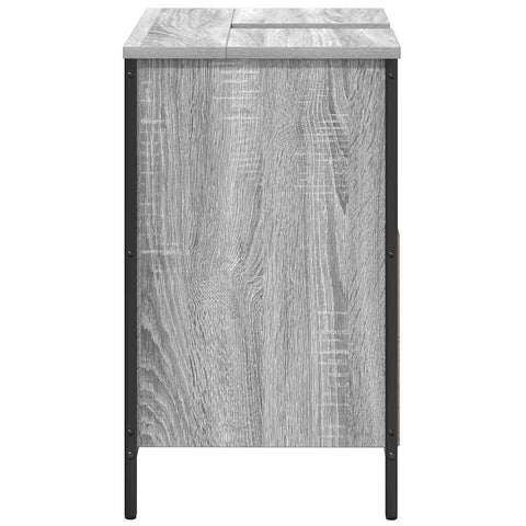vidaXL Bathroom Basin Cabinet Grey Sonoma 60x34.5x60 cm