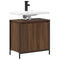 vidaXL Bathroom Basin Cabinet Brown Oak 60x34.5x60 cm