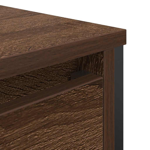 vidaXL Bathroom Basin Cabinet Brown Oak 60x34.5x60 cm