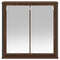 vidaXL Bathroom Wall Cabinet with Mirror Brown Oak 60x21x60 cm