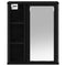 vidaXL Bathroom Wall Cabinet with Mirror Black Oak 50x21x60 cm