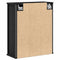 vidaXL Bathroom Wall Cabinet with Mirror Black Oak 50x21x60 cm