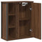 vidaXL Bathroom Wall Cabinet with Mirror Brown Oak 50x21x60 cm