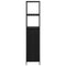 vidaXL Bathroom Cabinet with Shelves Black Oak 36x35x165 cm