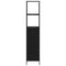 vidaXL Bathroom Cabinet with Shelves Black Oak 36x35x165 cm