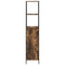 vidaXL Bathroom Cabinet with Shelves Smoked Oak 36x35x165 cm