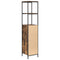vidaXL Bathroom Cabinet with Shelves Smoked Oak 36x35x165 cm