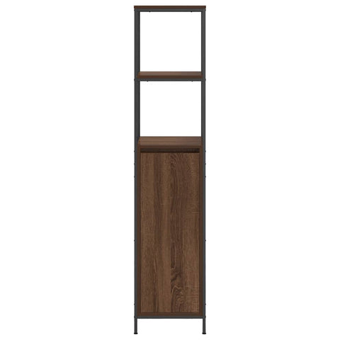vidaXL Bathroom Cabinet with Shelves Brown Oak 36x35x165 cm