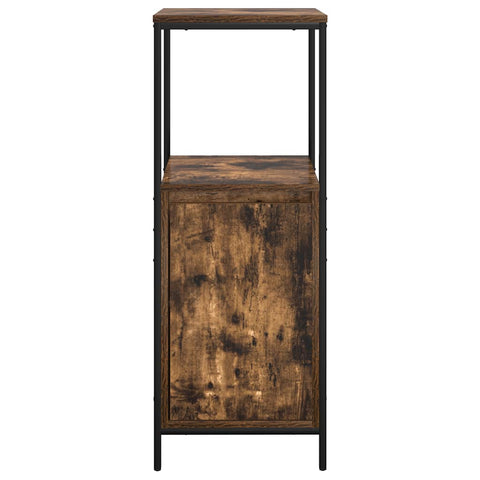vidaXL Bathroom Cabinet with Shelves Smoked Oak 36x35x95 cm