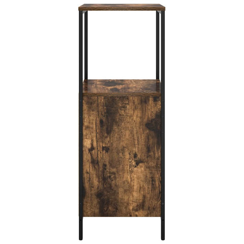 vidaXL Bathroom Cabinet with Shelves Smoked Oak 36x35x95 cm
