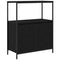 vidaXL Bathroom Cabinet with Shelves Black Oak 76.5x35x95 cm